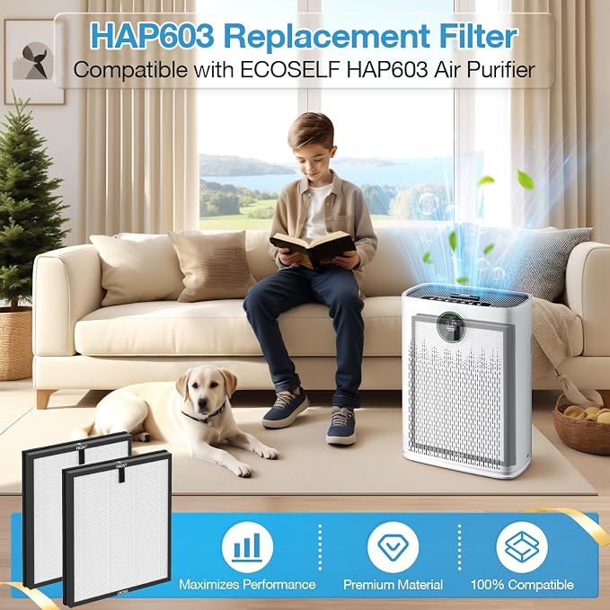 4 Pack HAP603 Replacement Filter Compatible - Image 2