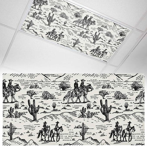 1 Pack Fluorescent Light Cover, Western Cowboys Light Covers by Unknown