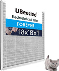 UBeesize 18x18x1 Reusable Electrostatic Air Filter HVAC AC Furnace Filter by UBeesize