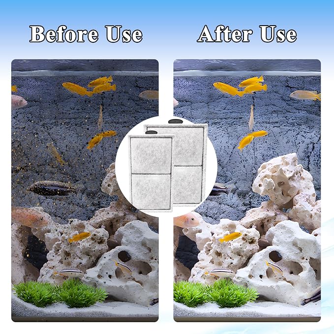 Pryitier 9 Pack PF-L Filter Cartridges Replacement Fish Tank Refill - Image 6