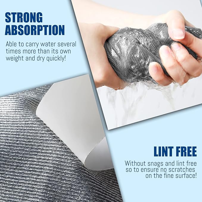 Airlab Glass Polishing Cloth Streak Free Miracle Cleaning Cloth Lint Free - Image 4