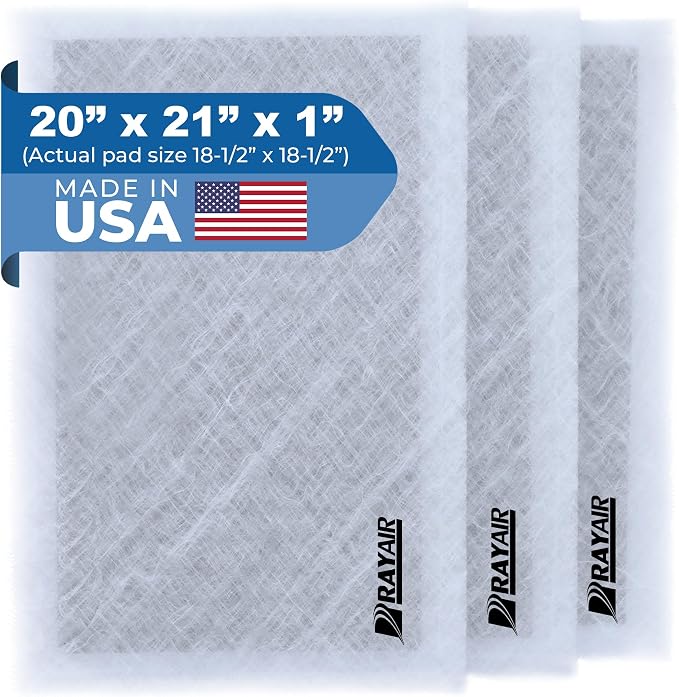 RAYAIR SUPPLY 20x21 Replacement Filter Pads Compatible by RAYAIR+SUPPLY