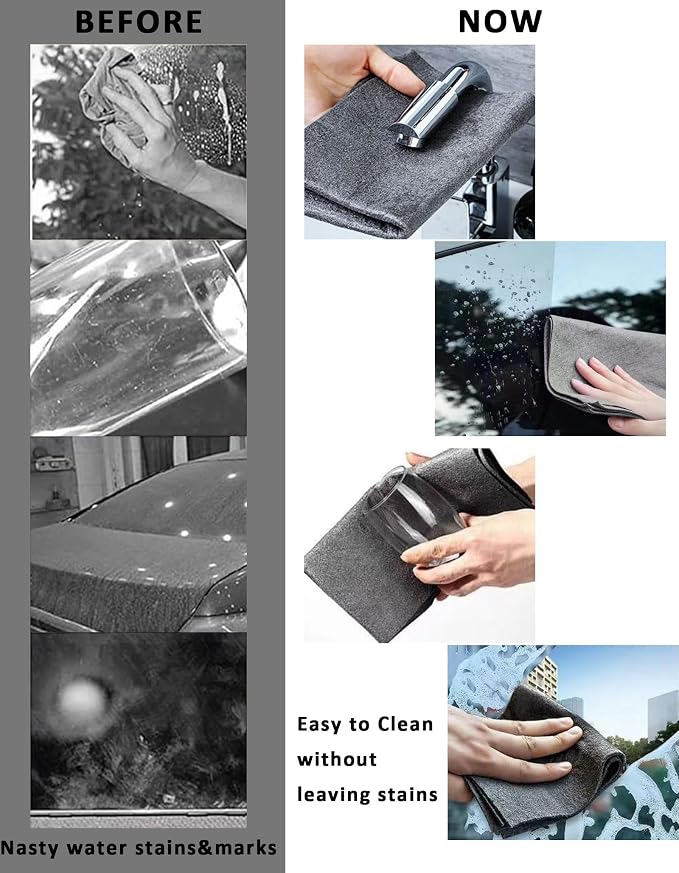 10 Packs Thickened Magic Cleaning Cloth, Microfiber Streak Free Miracle - Image 4