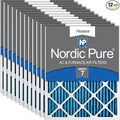 Nordic Pure 20x24x1 Pleated MERV 7 Air Filters 12 Pack by NordicPure
