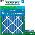Filterbuy 18x24x2 Air Filter MERV 13 Optimal Smoke & Allergy Defense, by Filterbuy