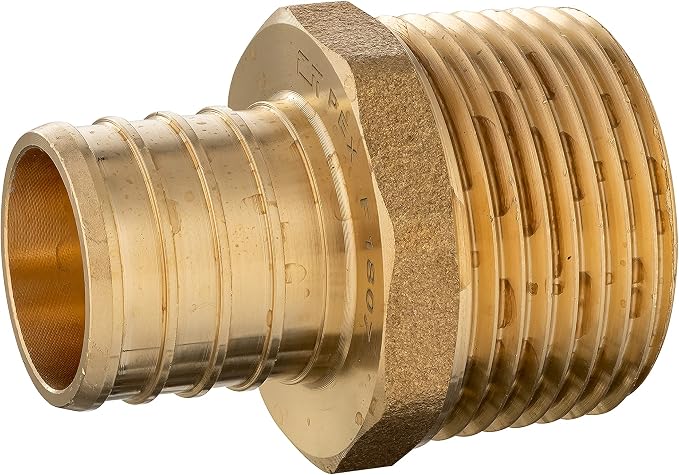 Pex 3/4 Inch x 3/4 Inch Male NPT Adapter Brass Crimp Fittings - Image 4