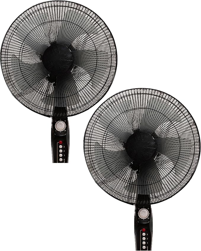 2 Pack Round Electric Fan Guard Dust Cover，Damp-Proof Cover by Asekonc