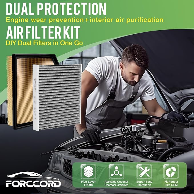 Cabin & Engine Air Filter Fit for 2013-2024 Lexus IS200T IS250 IS300 IS350 - Image 2