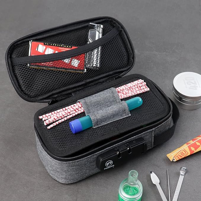 FIREDOG Smell Proof Case with Lock, Odor Proof Bag Containers Case Pouch - Image 2