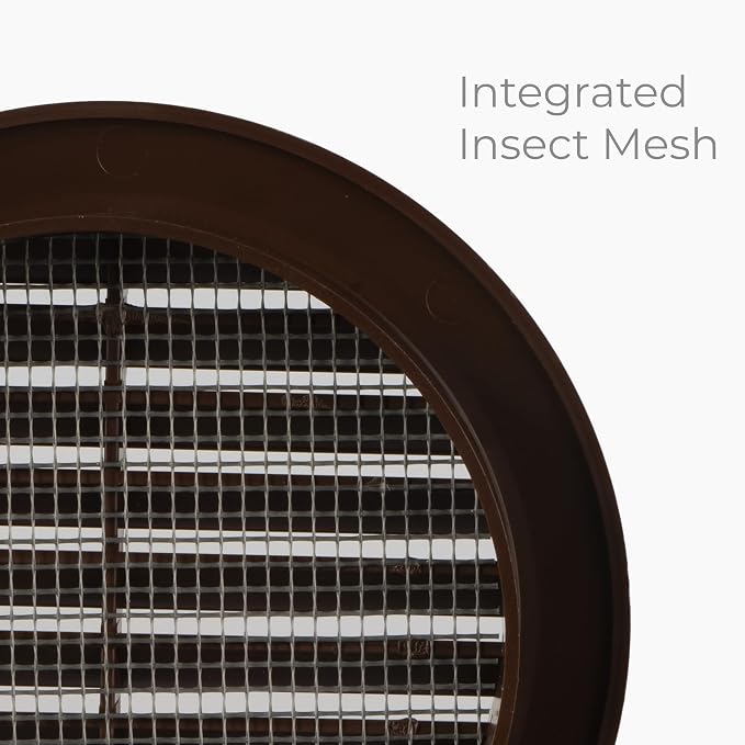 4" Inch Brown Round Air Vent Cover - Image 8