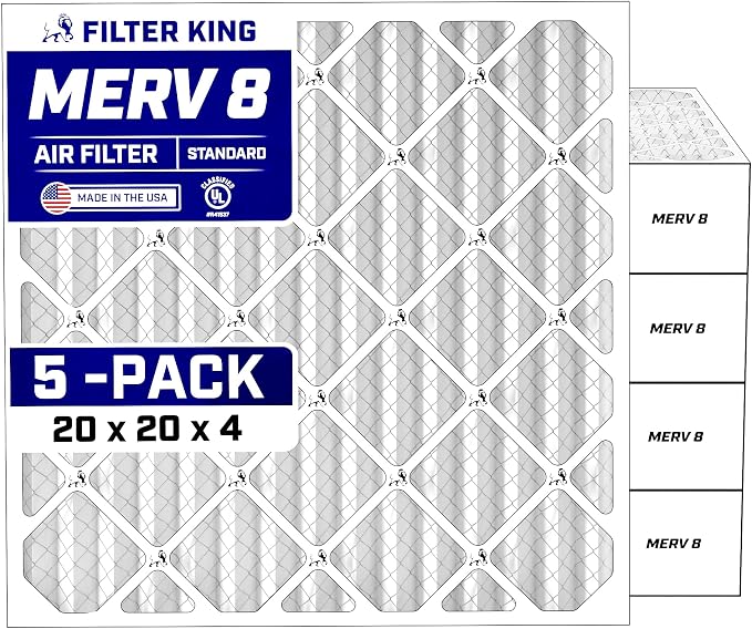 Filter King 20x20x4 Air Filter Dust & Allergy Control AC Furnace Filters by FilterKing