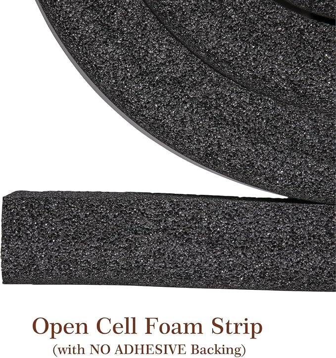 Yotache Open Cell Foam Air Conditioner Insulation Seal Strip 4 Pcs 1"x1" - Image 3