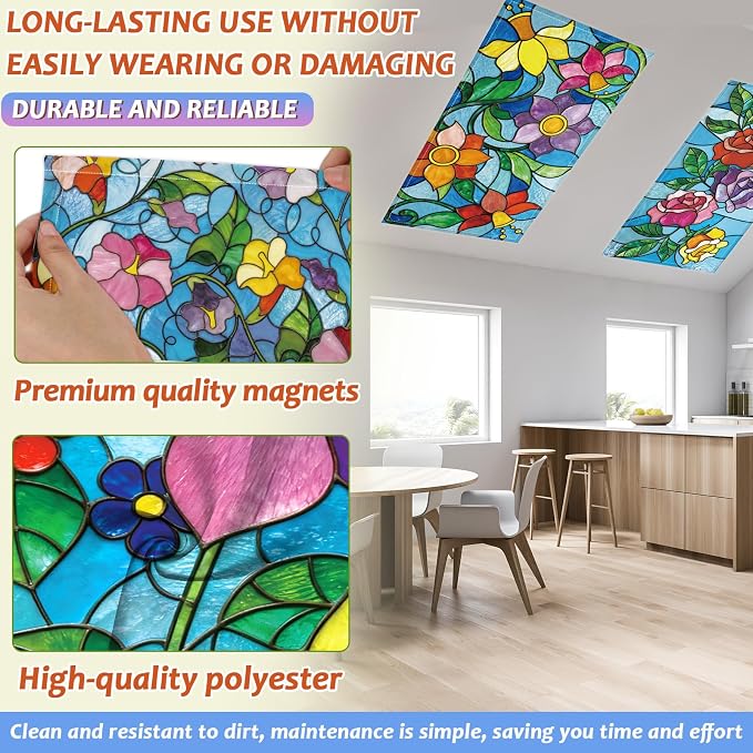 Wiooffen 6 Pcs Fluorescent Light Covers - Image 3