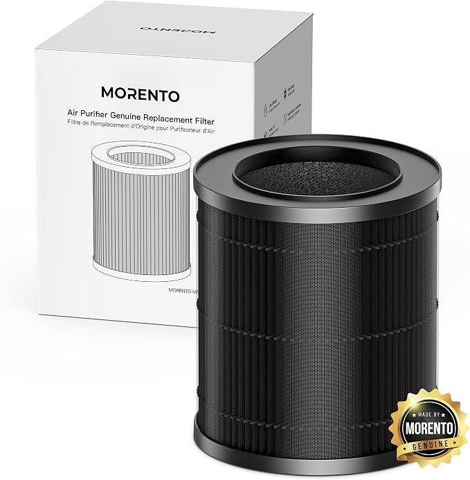 MORENTO 1 Pack MR2566 Genuine Air Purifier Replacement Filter by MORENTO