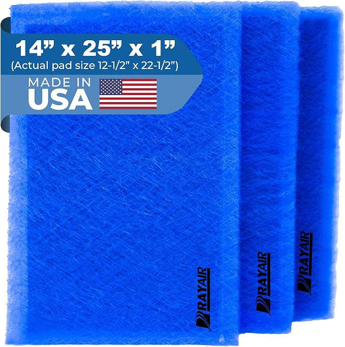 RAYAIR SUPPLY 14x25 Replacement Filter Pads Compatible by RAYAIR+SUPPLY