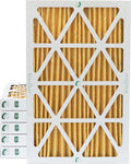 Glasfloss ZL 14x25x2 MERV 11 2" Inch AC Furnace Pleated Air Filters. Box of 6. by Glasfloss
