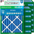 Filterbuy 20x25x4 Air Filter MERV 13 Optimal Smoke & Allergy Defense, by Filterbuy