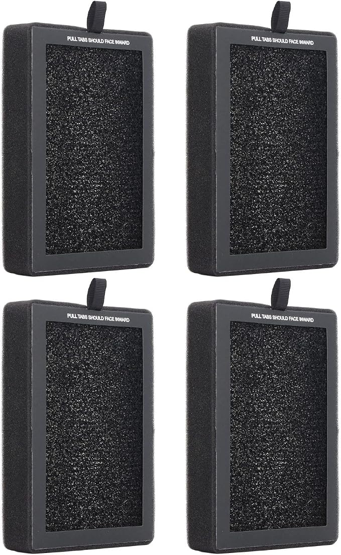 4 Pack Air Purifier Filter, Replacement Filter Long Lasting Air Filter Screen by Zerodis