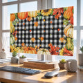 Thanksgiving Autumn Orange Pumpkins Indoor TV Cover, Elastic TV Screen by Unknown