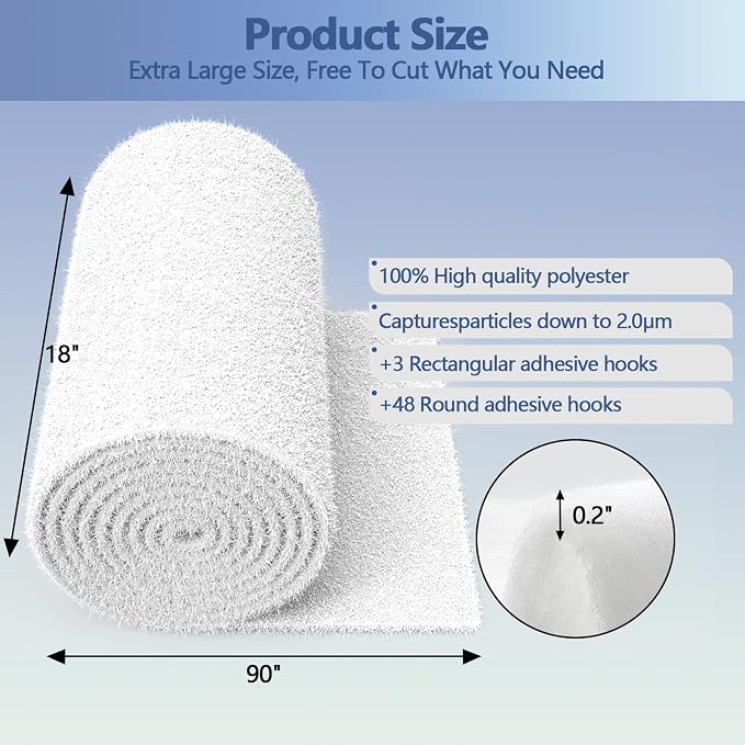 Air Vent Filter White, Electrostatic Vent Filter Material - Image 3