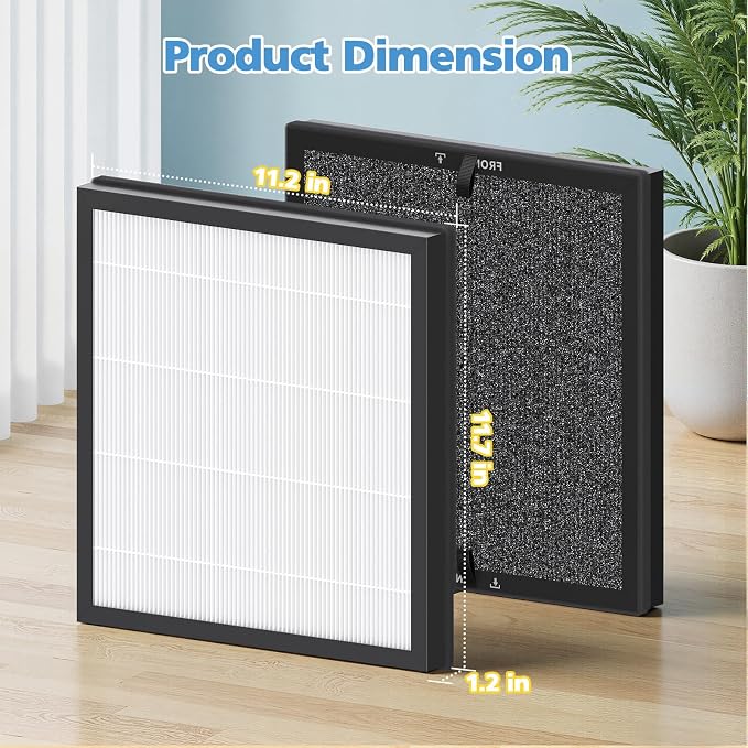 4 Pack HAP605 Air Purifier Filter, Air Purifier Replacement Filter - Image 6
