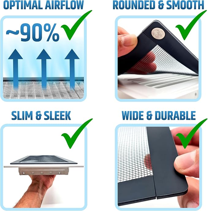 Powerful Magnetic Vent Screen Mesh Covers that Will Never Move or Fall - Image 9