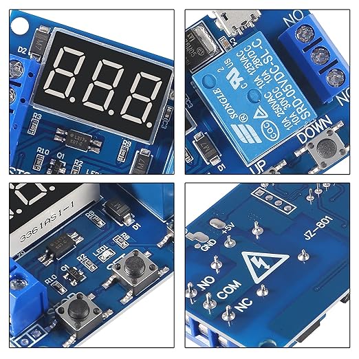 ACEIRMC DC 6-30V Timer Relay Programmable Delay Relay Module Cycle Timer - Image 3