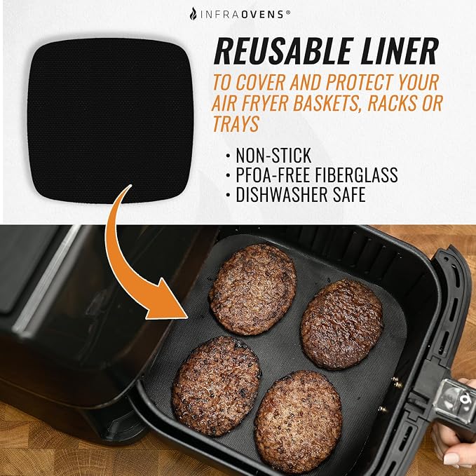 INFRAOVENS Air Fryer Reusable Liners - Image 4