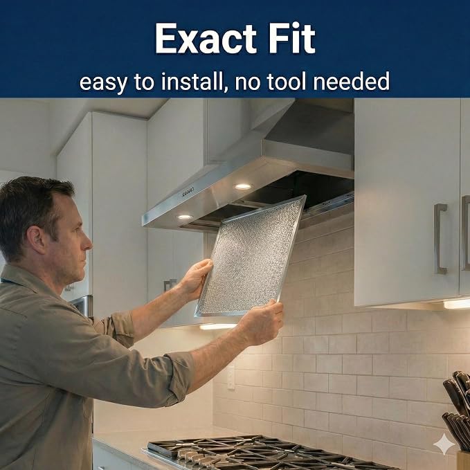 2X Range Hood Vent Filter 10.5" x 8.75" - Image 5