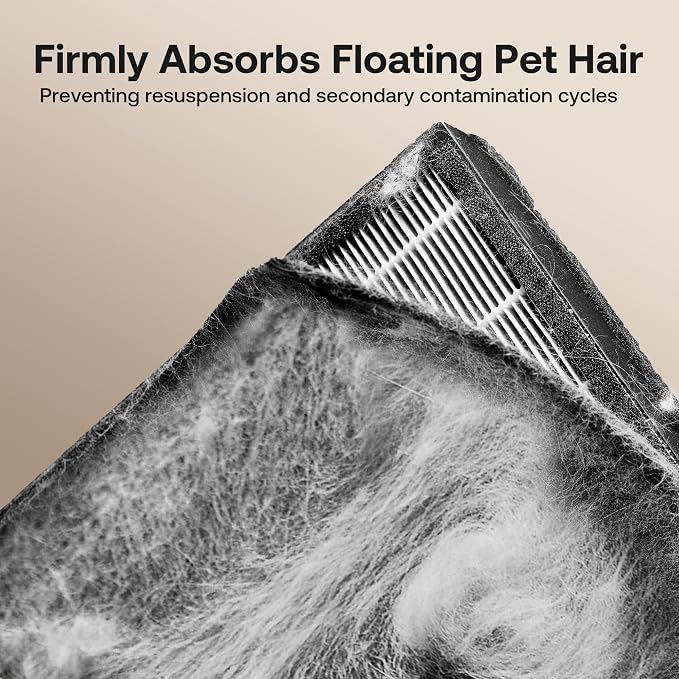 Pet Air Purifier Large Home up to 4200 sq ft, Suck up Floating Cat Dog Hair - Image 7