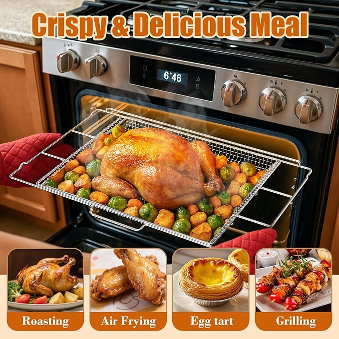Air Fryer Tray for Frigidaire, Amana 30 inch Gas Range Oven, Air Fryer Basket - Image 5