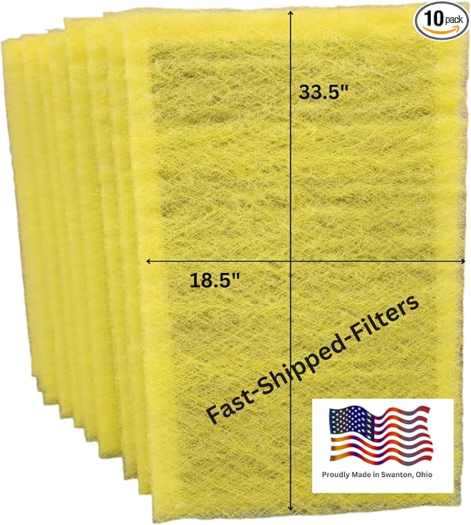 Fast-Shipped-Filters 10 Pack 20x36 Replacement Filter Pads Compatible by Unknown