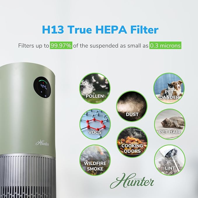Hunter Fan Company Humidifier and Air Purifier In One, Advanced Filtration Air - Image 7