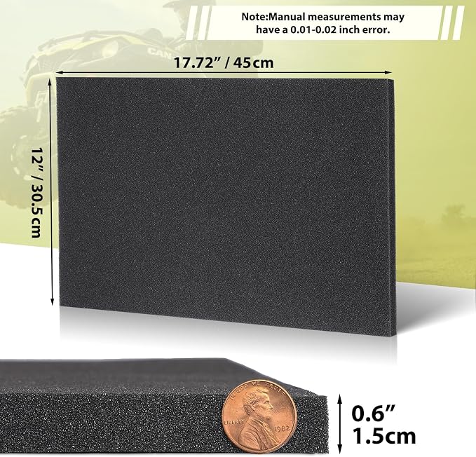 Air Filter Foam Sheet, 60 PPI Coarse Polyurethane Foam - Image 2