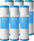 1 Micron 10" x 2.5" Whole House CTO Carbon Water Filter Cartridge, Compatible by AquaWeaver
