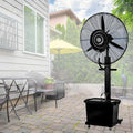 Outdoor Misting Fan, Metal High Velocity Oscillating Pedestal Fan by Unknown