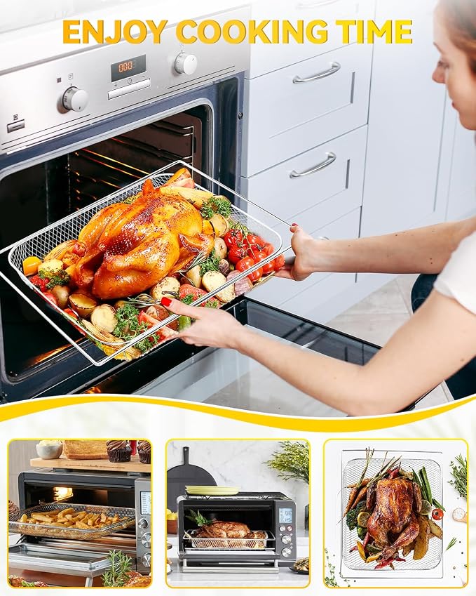 Smart Oven Air Fryer Mesh Basket 1-Piece Compatible - Image 6