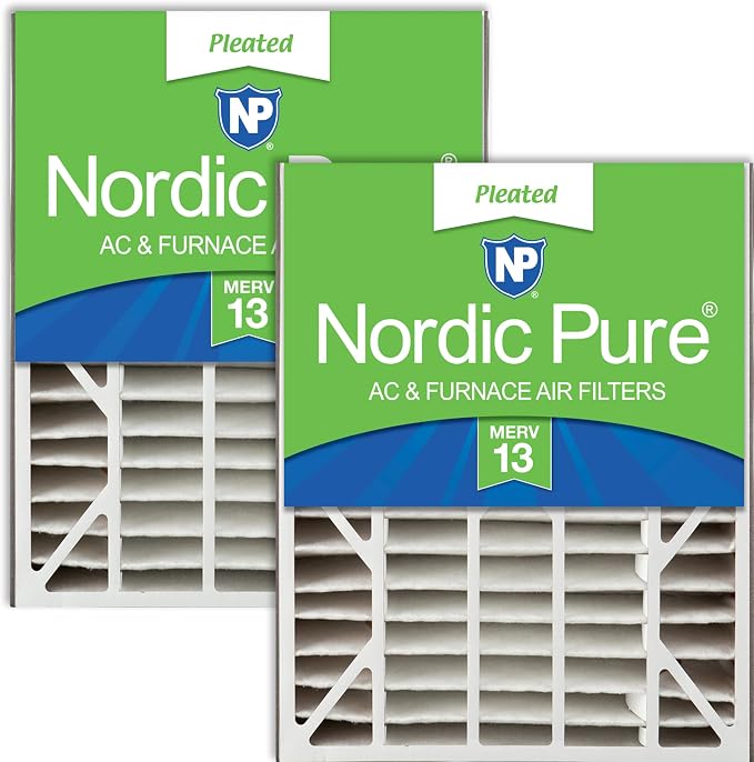 Nordic Pure 20x25x5 Air Bear Replacement 266649-102 MERV 13 Air Filters 2 Pack by NordicPure