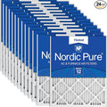 Nordic Pure 18x20x1 Pleated MERV 12 Air Filters 24 Pack by NordicPure