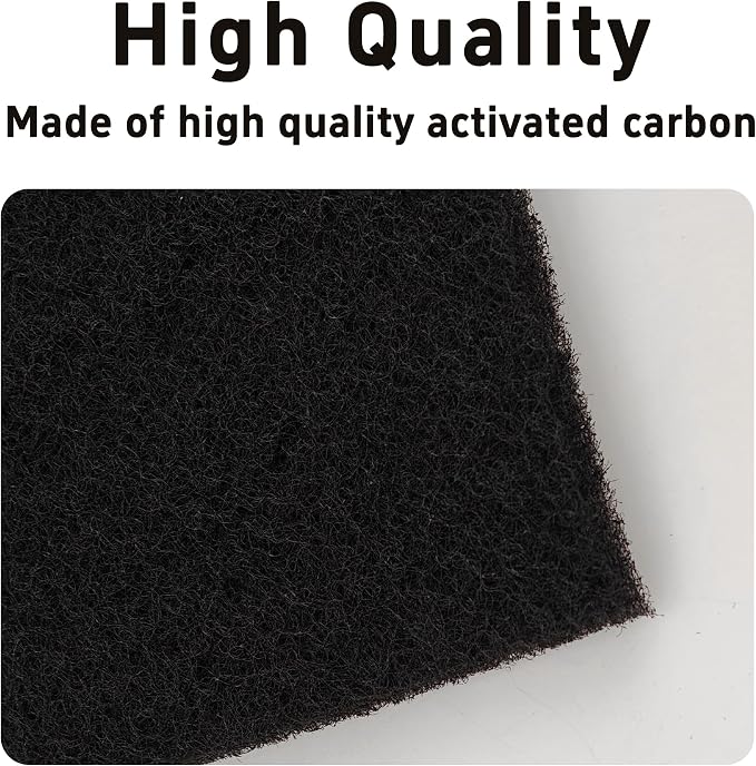 12PCS 5” Square Compost Bin Charcoal Filters, 0.4” Thick Activated Carbon - Image 4