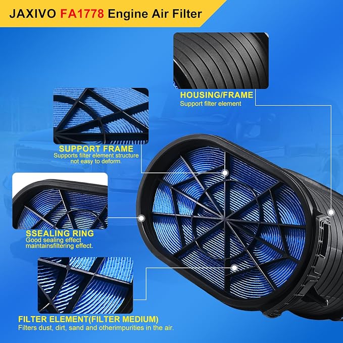 CA9516 Engine Air Filter for Ford 03-07 F250 F350 F450 F550 Super Duty 6.0L V8 - Image 3