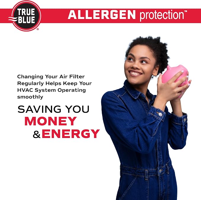 True Blue 20x30x1 MERV 11 Allergen Air Filter Electrostatic Pleated HVAC AC - Image 8
