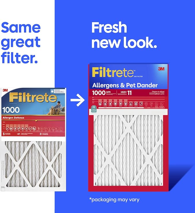 Filtrete 12x24x1 Air Filter, MERV 11, MPR 1000, Allergens & Pet Dander - Image 2