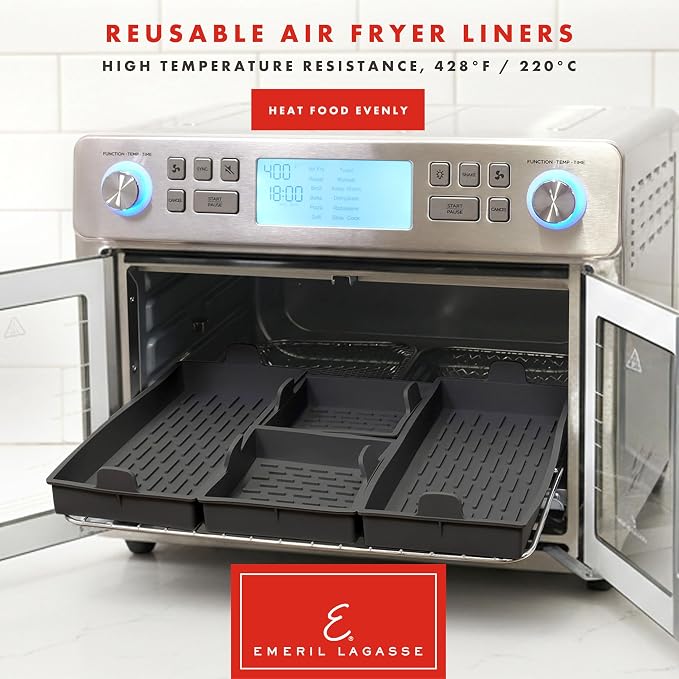 Emeril Lagasse Air Fryer Liners, Nonstick Silicone Air Fryer Oven Liners - Image 4