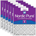 Nordic Pure 14x30x1 MERV 8 Pleated AC Furnace Air Filters 6 Pack by NordicPure