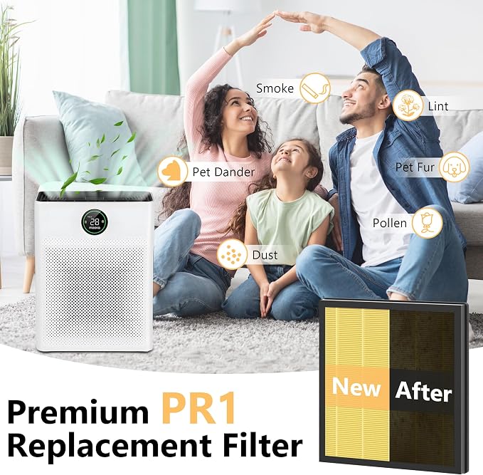 4 Packs PR1 Pet Mode Replacement Filter Compatible - Image 5
