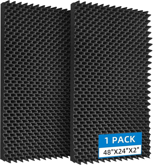 1 Pcs Sound Proof Foam Panels |48"×24"×2" Quick-Recovery Soundproof Wall Panels by GeynnpleSoundproofBoards