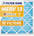 Filter King Air Filters 29.75x31.75x1 | 12 Pack | MERV 13 | HVAC Pleated AC by FilterKing