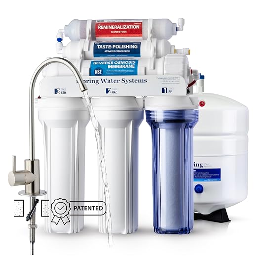 iSpring RCC7AK-BN NSF Certified, 75 GPD, Alkaline 6-Stage Reverse Osmosis System by iSpring