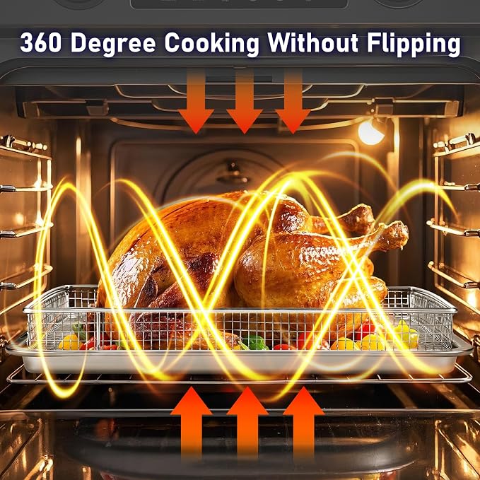 2Pack Air Fryer Accessories Basket and Tray - Image 4